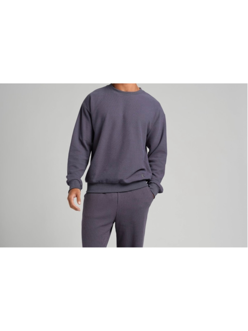 Cmfrt Waffle Lounge Long
Sleeve stone blue medium